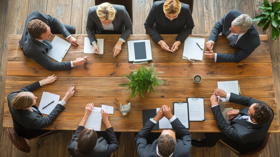 Business Meeting Office Royalty Stock Illustration